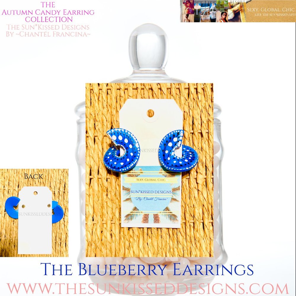The Blueberry Earrings by The Sun*Kissed Designs By ~Chantél Francina~!
